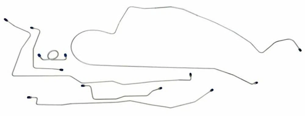 Fits 1966 Ford Mustang Complete Brake Line Set MBLK07